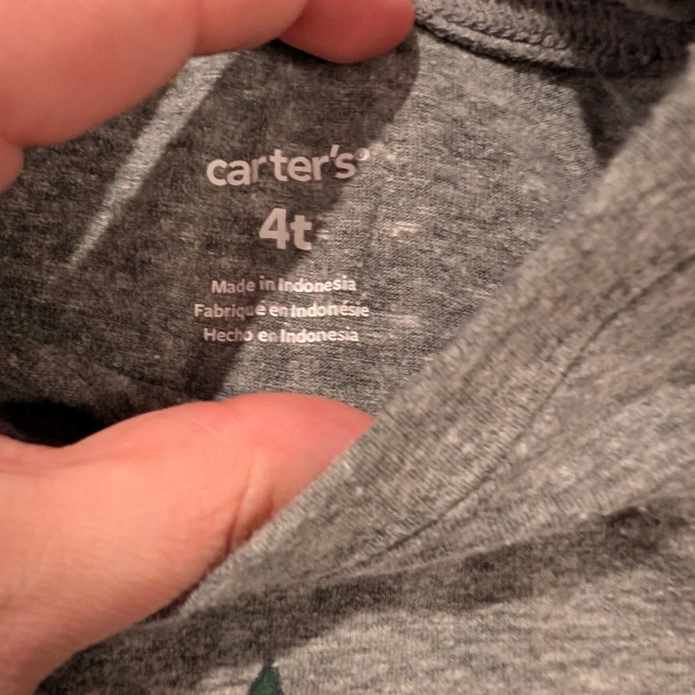 Lot of 4 (FOUR) Carter's Toddler Boy Christmas Long-Sleeve Shirts in Size 4T